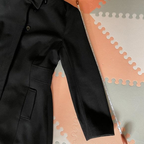 LE CHÂTEAU Black Fully Lined Wool Pea Coat (Size XXL) - Picture 8 of 16